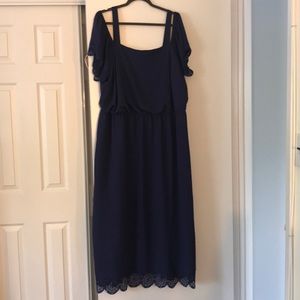 Off the shoulder maxi dress